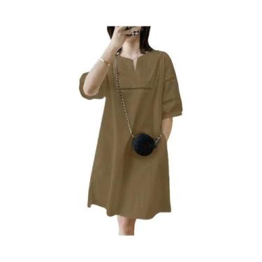 Imagem de Vestido Mini Feminino De Verão VONDA 2024 Elegante Casual Solto Sexy E