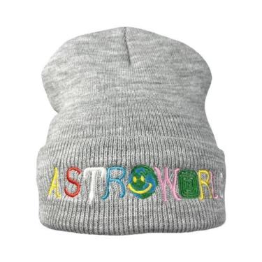 Imagem de Gorro De Inverno Unissex Com Bordado Astroworld, Chapéu Quente Para Es