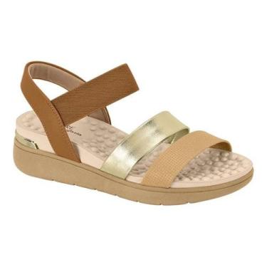 Imagem de Sandalia Ortopédica Feminina Confortável Modare 7151.119, Camel, 37