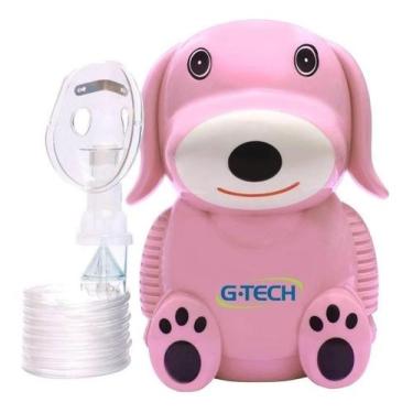 Imagem de Nebulizador compressor G-Tech Nebdog rosa, Bivolt
