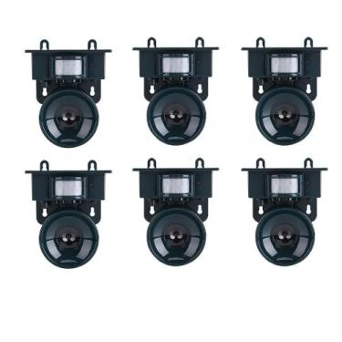Imagem de Repelente Solar Ultrassonico Sensor Movimento Presença Kit 6 Uni Afast
