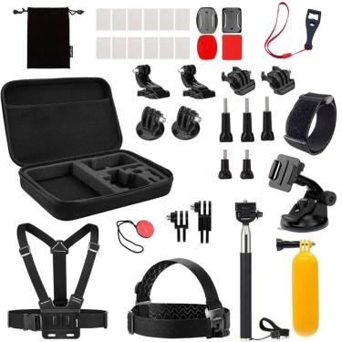 Imagem de Bolsa com Kit de Acessórios e Suportes Shoot XTK162 para Câmeras de Ação com Bastão Flutuante