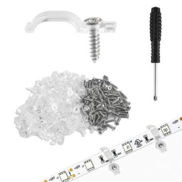 Imagem de Suportes de Fixação HexinYigjly 100 peças para clips de LED de 10 mm