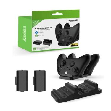 Imagem de Base Dock Duplo Carregador Compatível com Controle Manete Xbox One Ser