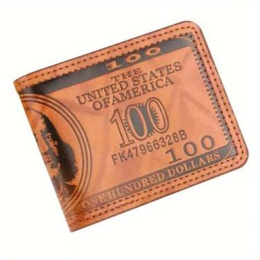 Imagem de Carteira dobrável padrão notas dólar - Yevison