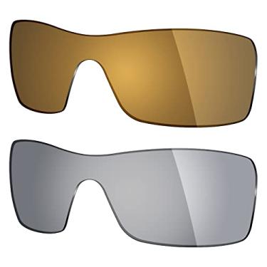 Imagem de Mryok 2 pares de lentes polarizadas de substituição para óculos de sol Oakley Batwolf – Opções