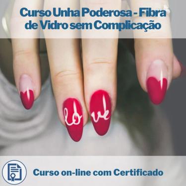 Imagem de Curso on-line Unha Poderosa - Fibra de vidro sem complicação com Certificado