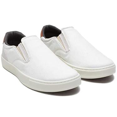 Imagem de Sapatenis Masculino Confort Slip On Ultra Conforto - Branco/43