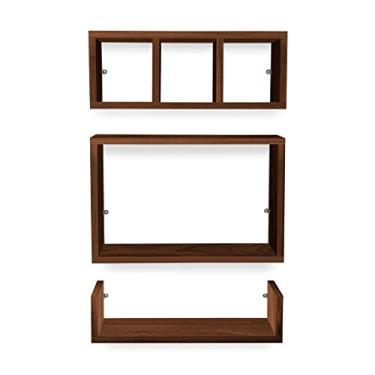 Imagem de Nicho Sala Banheiro Cozinha Prateleira Farnese 3 Pçs Villandry