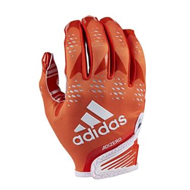Imagem de adidas Adizero 12 Luvas de Futebol Americano Adulto Edição Limitada, Laranja/Branco, Pequeno