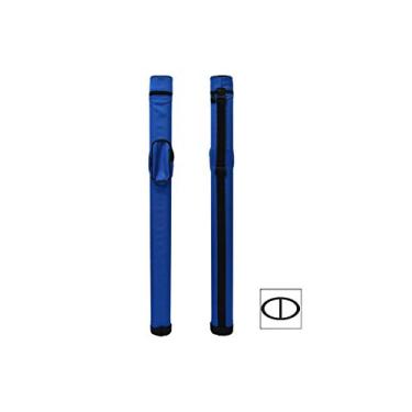 Imagem de Estojo para taco de bilhar de nylon Delta 1x1 com divisórias (azul) - 1 bumbum, 1 eixo