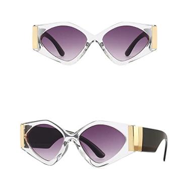 Imagem de Óculos de sol femininos quadrados fashion designer de luxo lente gradiente preto superdimensionado óculos de sol feminino armação grande óculos da moda, cinza claro C2 cinza, tamanho único