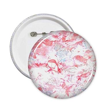 Imagem de Broche de mármore moderno literatura fresca padrão broche botão emblema decoração acessório 5 peças