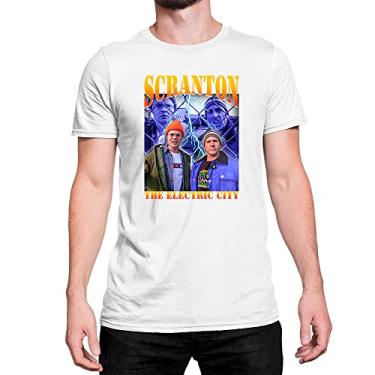Imagem de Camiseta T-Shirt Scranton The Eletric City Série The Office Cor:Branco;Tamanho:P