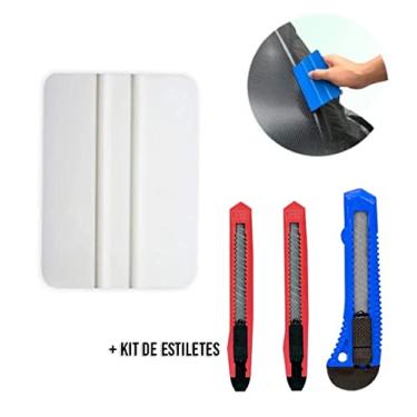 Imagem de Espátula + Estilete Aplicação Insufilm Envelopamento Vinil