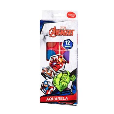 Imagem de Aquarela Avengers Vingadores Estojo 12 Cores Molin c/ Pincel