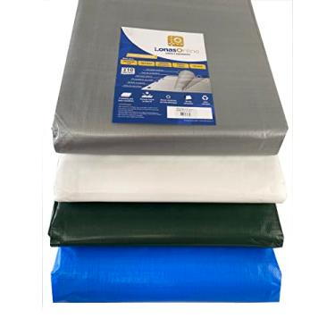 Imagem de Lona Polietileno 5x3,5 Com Ilhós Grossa Reforçada Resistente Multiuso Impermeável Plastica Cobertura Acampamento Caminhão Reforma Pintura Obra Telhado Tenda Lago Camping Transporte