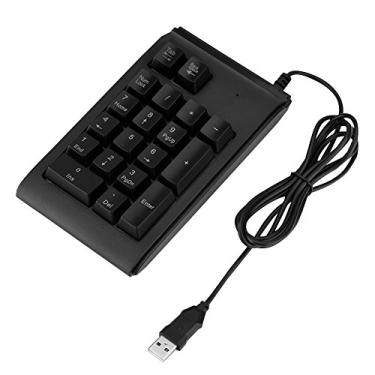 Imagem de Teclado numérico USB, teclado numérico, 19 teclas Toque mecânico Plug and Play Luzes de respiração de 3 cores Preto Portátil para Microsoft