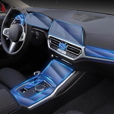 Imagem de LAVIYE Interior do carro GPS navegador console central TPU transparente Película protetora Filme anti-scratc, para BMW G42 Series 2 2022