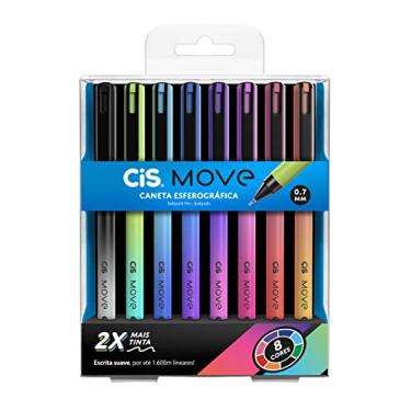 Imagem de Caneta esferográfica 0.7mm Move com 8 cores Cis