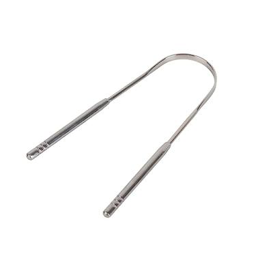 Imagem de Raspador de língua, sem sujidade, flexível, limpeza completa, higiene, mantém a língua em forma de U, raspador limpo para viagens em casa (cor primária)