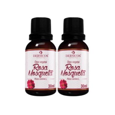 Imagem de 2 Óleos de Rosa Mosqueta Clareador de Manchas da Pele Anti Estrias Anti Celulite 30ml-Unissex