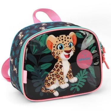 Imagem de Lancheira Escolar Luxcel Up4You Animal Onça Verde