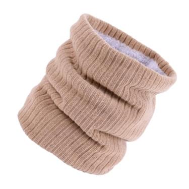 Imagem de KESYOO Lenço de lã Lenço de tricô Lenço de pescoço de tricô quente Lenço de pescoço de lã Lenço de casal cachecol circular cachecol de tricot lenço de um laço gola tricotada