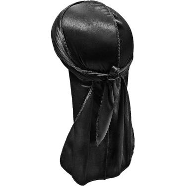 Imagem de Trança de cauda longa Chapéu Pirata (Preto) (Um Tamanho)