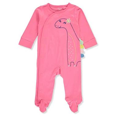 Imagem de Macacão infantil com pé de dinossauro da Carter's, rosa, 6 meses
