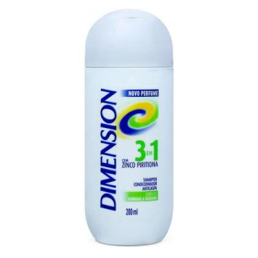 Imagem de Dimension 3 Em 1 Shampoo Anticaspa Cabelos Oleosos Com 200ml - Unileve