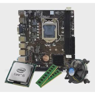 Imagem de Kit Processador i5 + Placa Mae H61 1155 + 8GB DDR3 1600MHz