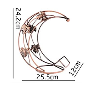 Imagem de Suporte de garrafa de vinho, suporte de metal para balcão de vinho, suporte de armazenamento de garrafas de vinho, para despensa, adega, casa, cozinha, bar, empilhável