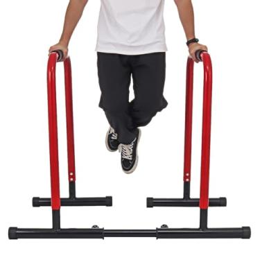 Imagem de WnewTools Barras paralelas ajustáveis multifunções para puxar para cima barras de imersão Muscal Fitness Workout Gym Home Exercise