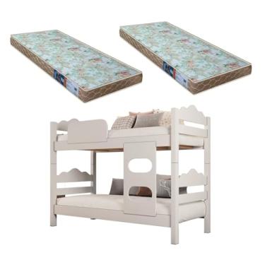 Imagem de Camolar, Beliche Kenia Vira 2 Camas Solteiro Super Reforçada -Extrado Madeira- Carmolar