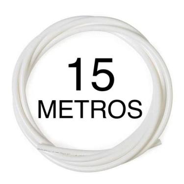 Imagem de Mangueira Para Filtro Purificador Bebedouro 1/4 - 15 Metros (Branca) -
