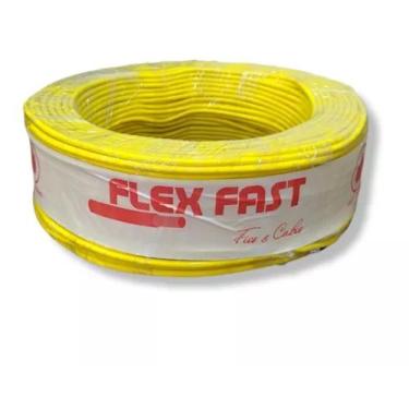 Imagem de Fio Elétrico Cabo Flexível 10,0mm AMARELO Rolo 50 Metros 750v - FLEX F