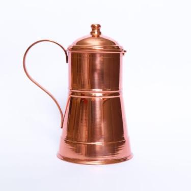 Imagem de Jarra De Cobre Puro 1,3 L Garrafa Para Água - Artesanato em Cobre