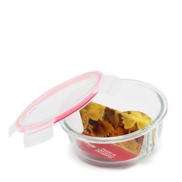 Imagem de Pote RD Refratário com Divisória Basic Rosa 950ML Vidro - Redstar