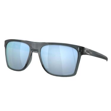 Imagem de Óculos Oakley Leffingwell Crystal Black Prizm Deep Watter Polar, Único