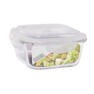 Imagem de Conjunto 6 Potes Hermetico Marmita Fit Anel Vedação 800 ml - Quality H