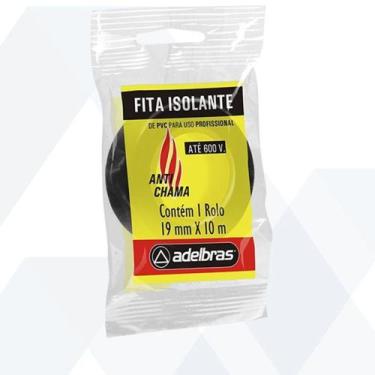 Imagem de Fita Isolante Antichamas 19MM X 20M - Adelbras Preta