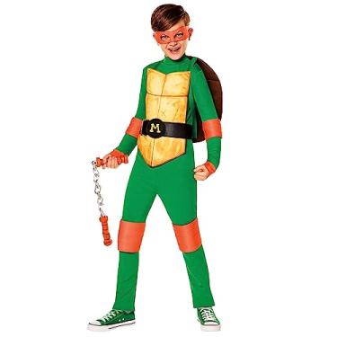 Imagem de Spirit Halloween Teenage Mutant Ninja Turtles Kids Michelangelo Costume | Officially Licensed | TMNT | Group Costumes - L