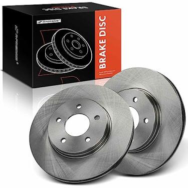 Imagem de A-Premium Conjunto de rotores de freio a disco ventilado dianteiro de 11,65 polegadas (296 mm) compatível com modelos selecionados Chevrolet, Pontiac e Saturn - Equinox 2005-2006, Torrent 2006, Vue