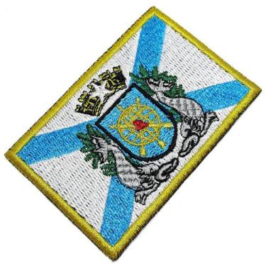 Imagem de Bandeira Estado Guanabara Brasil Patch Bordada Termo Adesivo - BR44