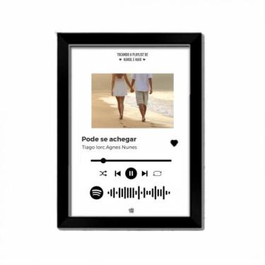 Imagem de Quadro interativo spotify  a4 - 21x29 - Gráfica Maciel, Preto