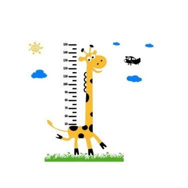 Imagem de Adesivo De Parede Infantil Régua De Girafa - CREATE