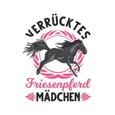 Imagem de Friesenpferd Notizbuch: Verrücktes Friesenpferd Mädchen Friese Pferd / 6x9 Zoll / 120 karierte Seiten Seiten