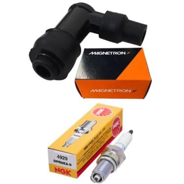 Imagem de Vela Ignição, Cachimbo Vela Fan 125 2005 Até 2008 - NGK