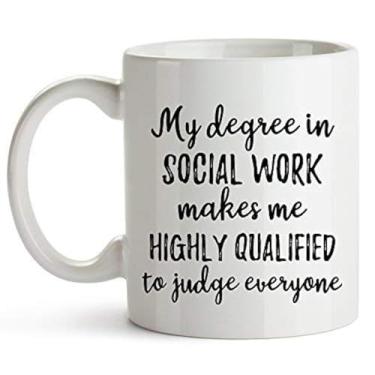Imagem de YouNique Designs Caneca de café de assistente social, 325 ml, caneca de trabalho social, copo engraçado para assistente social, presentes de assistente social para mulheres, presentes de trabalho social